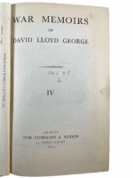 WW1 British War Memoirs of David Lloyd George Vol 4 Hardcover Reference Book