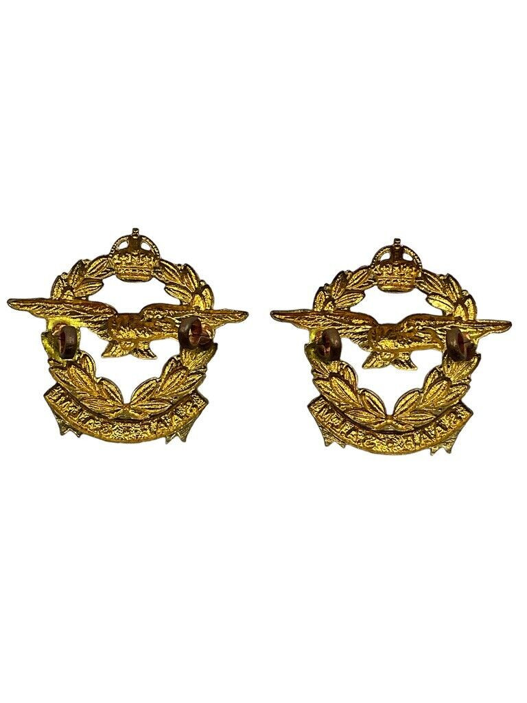 WW2 South African Air Force SAAF Collars Insignia Pair WW2 South African Air Force SAAF Collars Insignia Pair