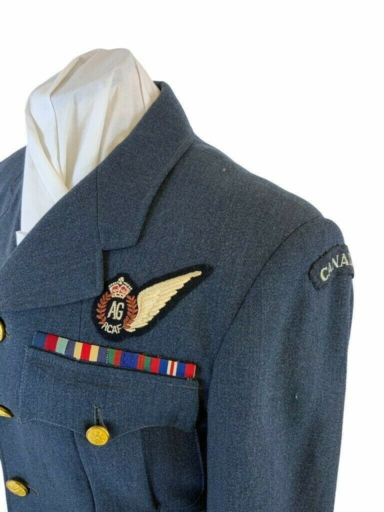 Canadian RCAF Air Gunner AG Officers Service Dress Tunic Jacket Wartime Service Canadian RCAF Air Gunner AG Officers Service Dress Tunic Jacket Wartime Service