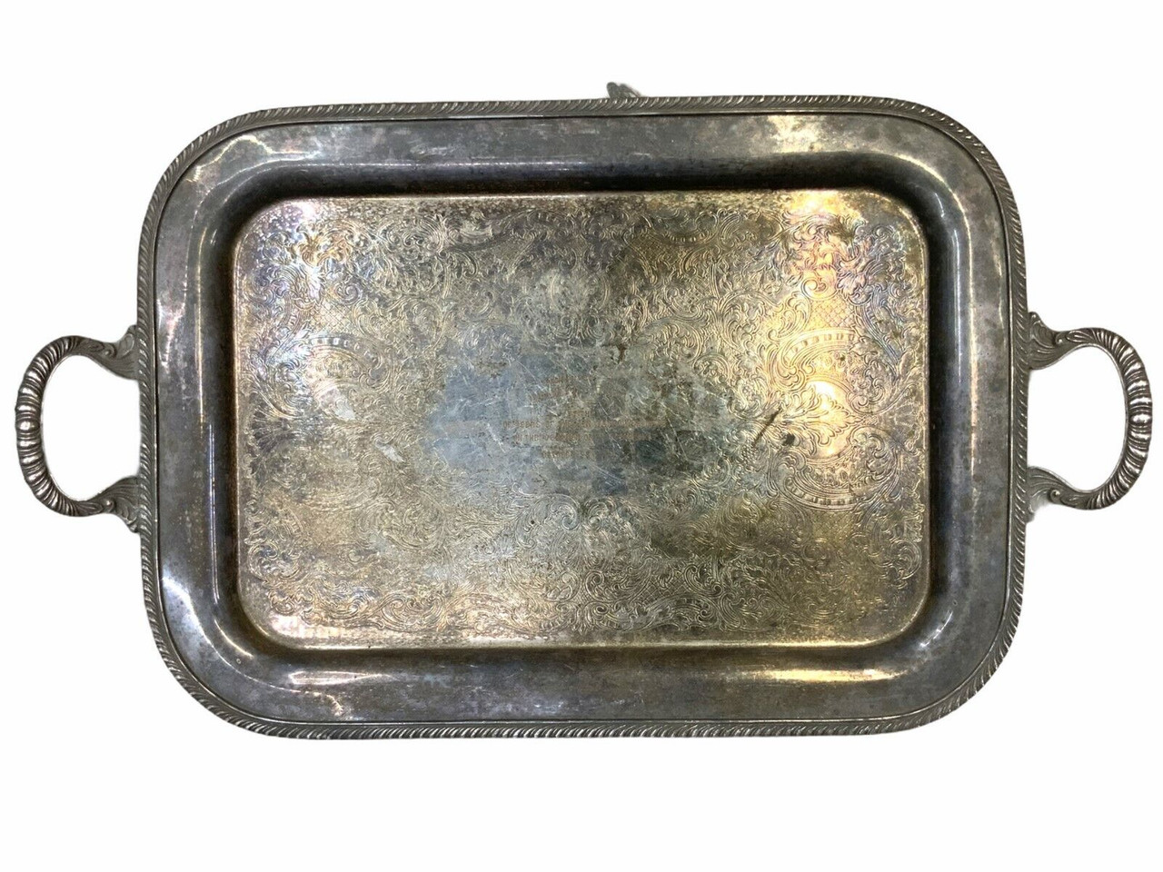 Canadian RCAF Wing Commander Presentation Platter Retirement Gift 1960 Canadian RCAF Wing Commander Presentation Platter Retirement Gift 1960