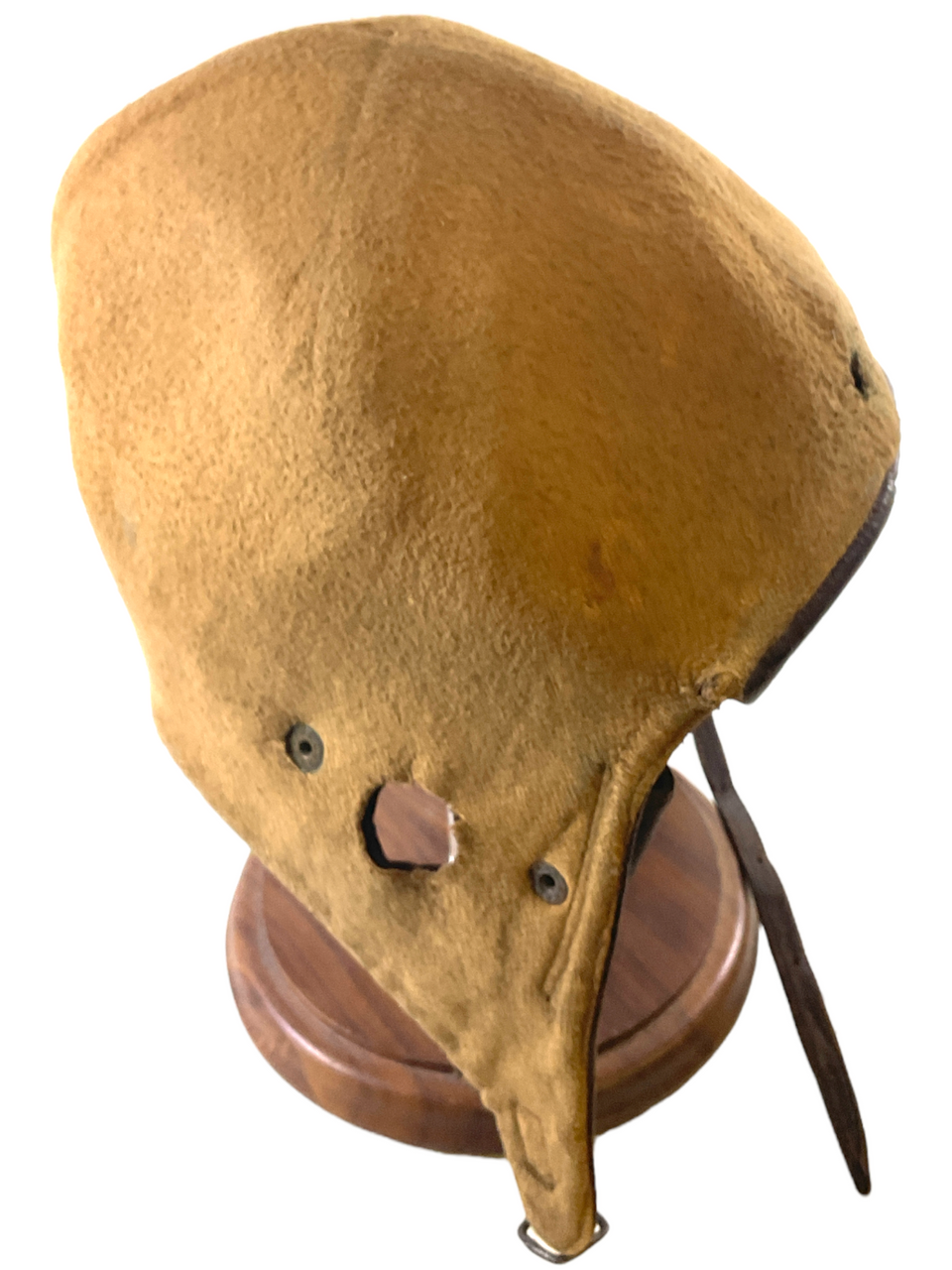 WW1 British Canadian RFC RNAS Leather Flying Helmet & Fur Lined Goggles WW1 British Canadian RFC RNAS Leather Flying Helmet & Fur Lined Goggles