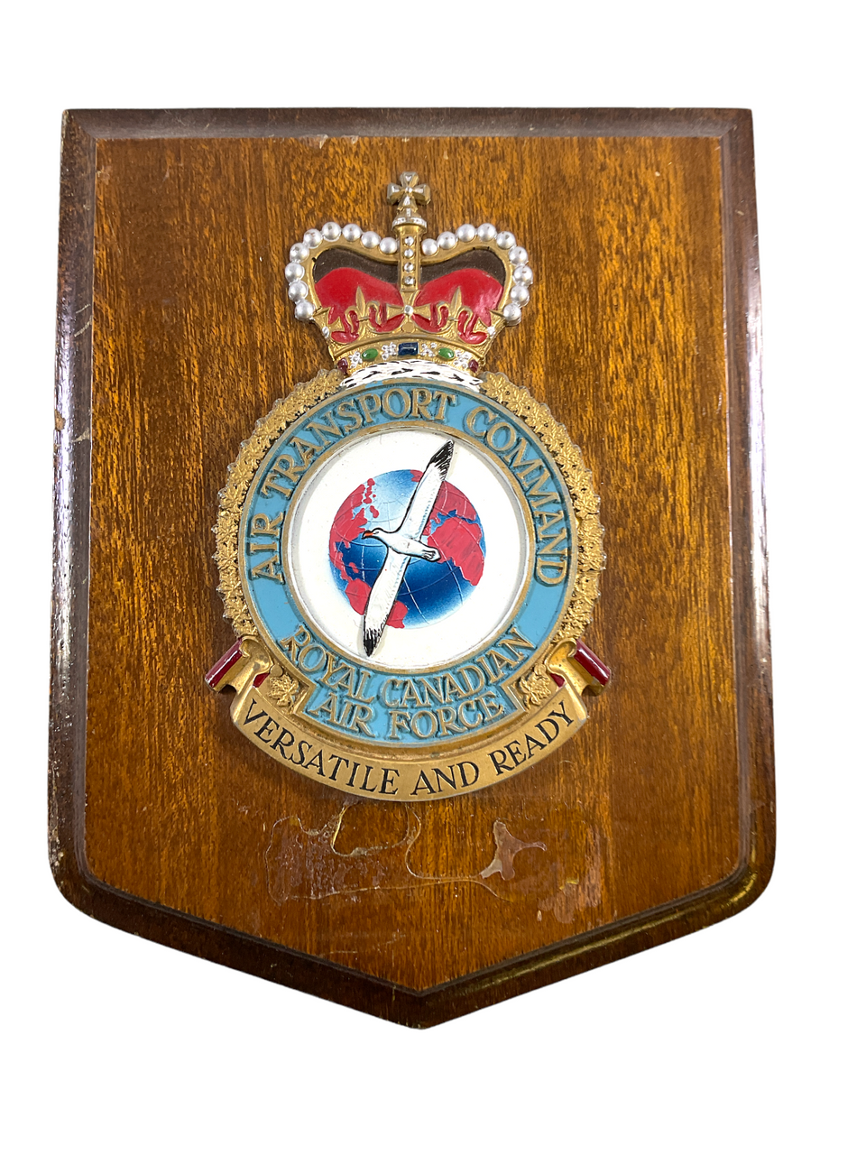 Canadian RCAF Air Transport Command Wood Plaque 8 x 6 Inch Canadian RCAF Air Transport Command Wood Plaque 8 x 6 Inch