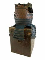 Japanese Japan Samurai Armour in Box Circa 1720's Era Vintage Japanese Japan Samurai Armour in Box Circa 1720's Era Vintage