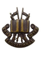 WW2 British Army Educational Corps Bronze Officers Collar Single