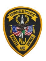 US Fairfield New Jersey Police Patch US Fairfield New Jersey Police Patch