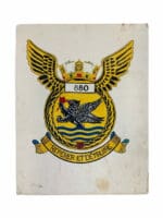 Canadian Navy RCN 880 Squadron Fleet Air Arm Original Crest Artwork 28 x 22 Inch