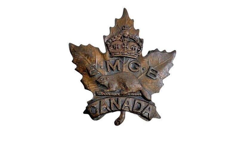 WW1 Canadian CEF Eatons Machine Gun Battery Collar Insignia Single 1 WW1 Canadian CEF Eatons Machine Gun Battery Collar Insignia Single 1