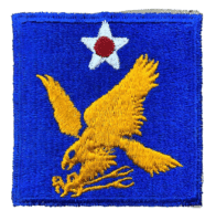 WW2 USAAF 2nd Army Air Force Snow Back SSI Sleeve Patch Type 2