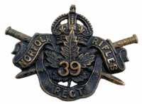 Canadian Militia 39th Norfolk Rifles Regiment Shoulder Title Insignia Single Canadian Militia 39th Norfolk Rifles Regiment Shoulder Title Insignia Single