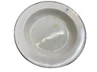 WW1 WW2 British King George Marked Enamel Steel Plate WW1 WW2 British King George Marked Enamel Steel Plate