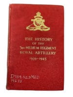 WW2 British The History of 3rd Medium Regiment Royal Artillery HC Reference Book
