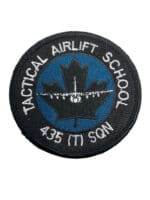 Canadian Forces RCAF 435 T Squadron Tactical Airlift School Colour Crest Patch