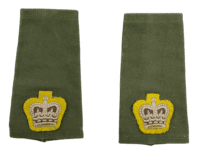 British Canadian Officers Major Slip On Rank Bush Dress