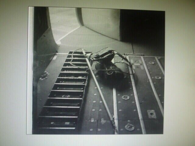 WW2 British Airborne Para Equipment on Cargo Floor Original Negative #112 WW2 British Airborne Para Equipment on Cargo Floor Original Negative #112