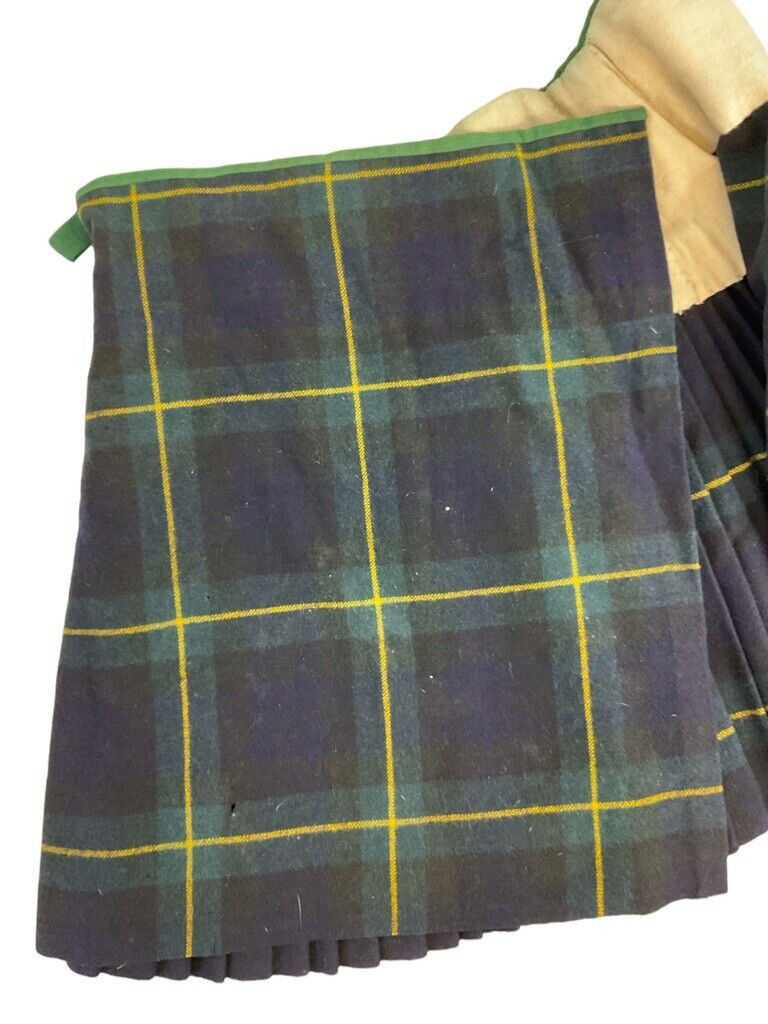 British Canadian HLI Highland Light Infantry Tartan Kilt Waist 30 Drop 24 1/2 British Canadian HLI Highland Light Infantry Tartan Kilt Waist 30 Drop 24 1/2