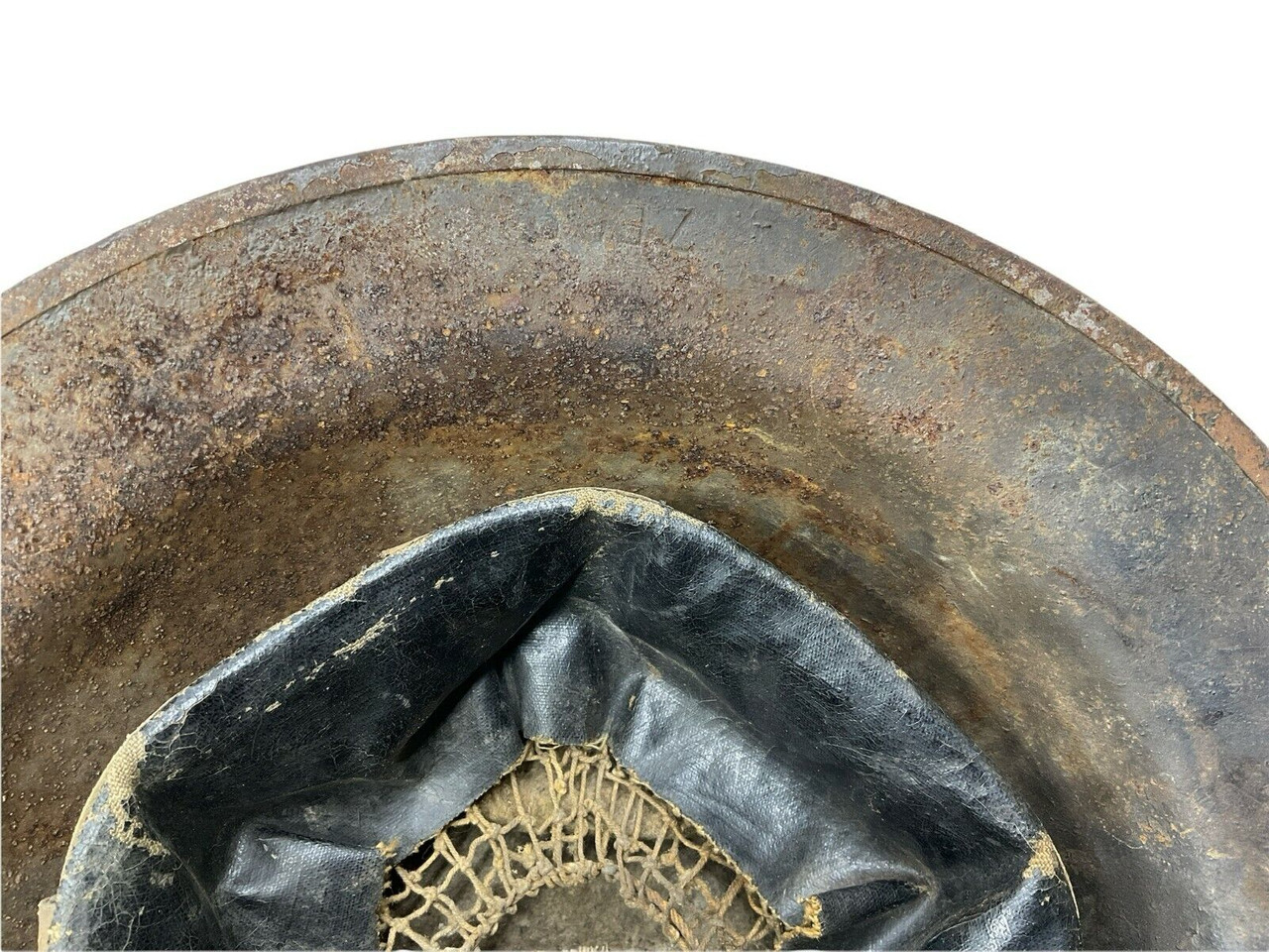 WW1 US AEF Civil Defence Patch Painted Brodie Camouflage Helmet WW1 US AEF Civil Defence Patch Painted Brodie Camouflage Helmet