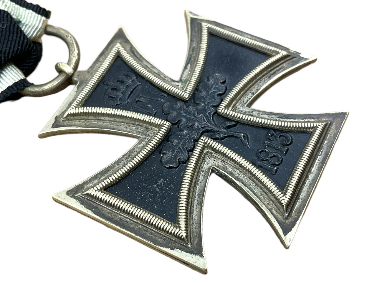 Imperial German 1870 Iron Cross 2nd Class Large Frame & Ribbon Imperial German 1870 Iron Cross 2nd Class Large Frame & Ribbon