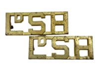 Canadian LdSH Lord Strathconas Horse Metal Shoulder Titles Pair