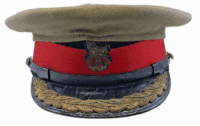 WW2 Canadian Brigadier Generals Peak Cap Hat with Khaki Cover Muir Cap Co 7 1/4