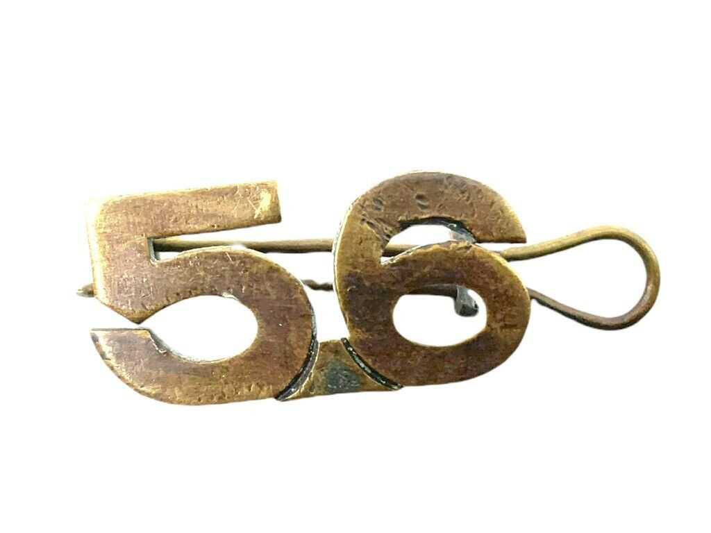 WW1 Canadian CEF 56th Battalion Shoulder Numbers Insignia Single WW1 Canadian CEF 56th Battalion Shoulder Numbers Insignia Single