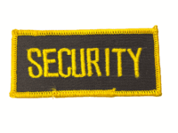 US Security Yellow Edge Chest Tape Police Patch US Security Yellow Edge Chest Tape Police Patch