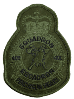 RCAF CAF Canadian 400 Squadron Heraldic OD Crest Patch