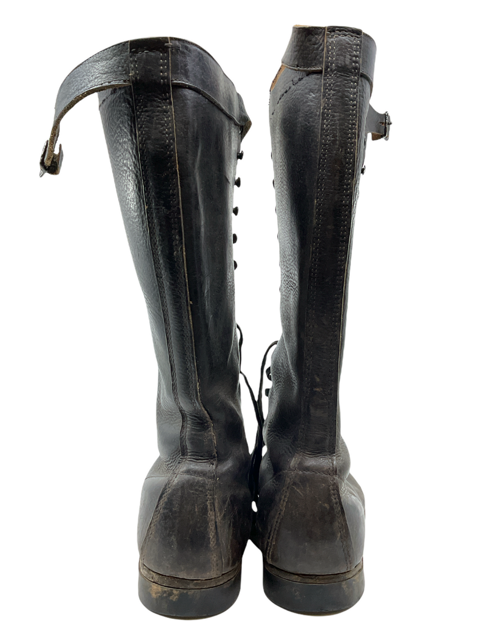 WW1 Canadian British CEF BEF Trench Boots Black Leather WW1 Canadian British CEF BEF Trench Boots Black Leather