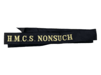 Canadian RCN Navy HMCS Nonsuch Full Length Cap Tally