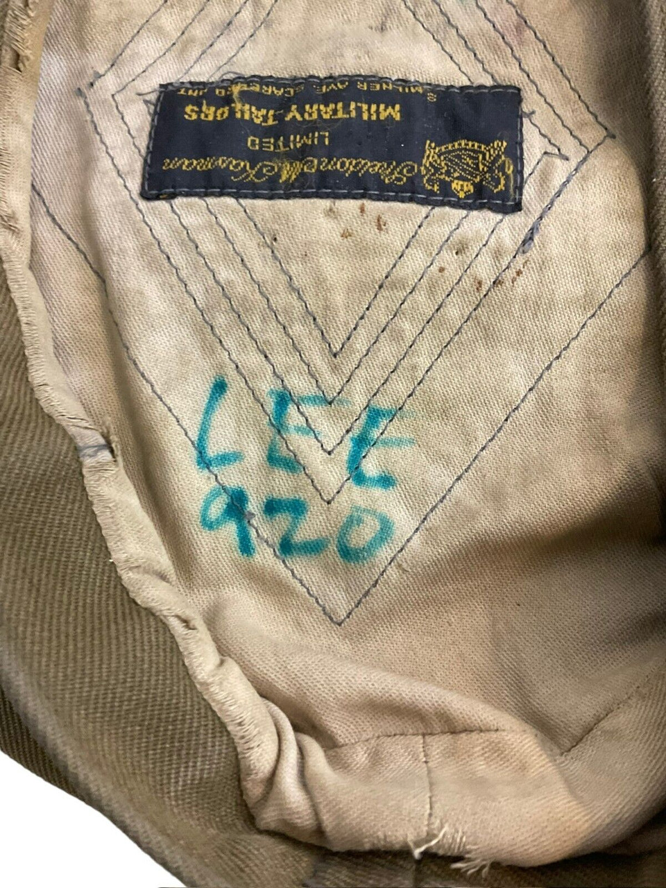 Canadian Army Scottish Khaki Balmoral TOS Size 7 1/8 Named Canadian Army Scottish Khaki Balmoral TOS Size 7 1/8 Named