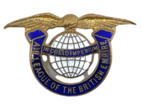 British Canadian Air League Of The British Empire Button Hole Pin Badge Enamel