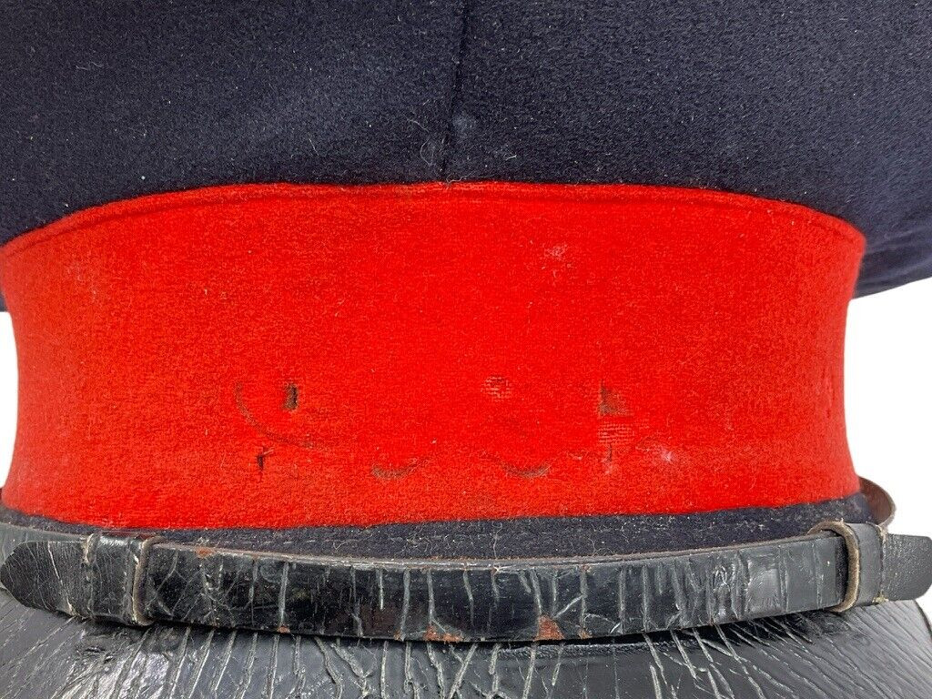 WW2 Canadian Artillery RCA Officers Doe Skin Peak Cap Hat Size 7 1/4 Named WW2 Canadian Artillery RCA Officers Doe Skin Peak Cap Hat Size 7 1/4 Named