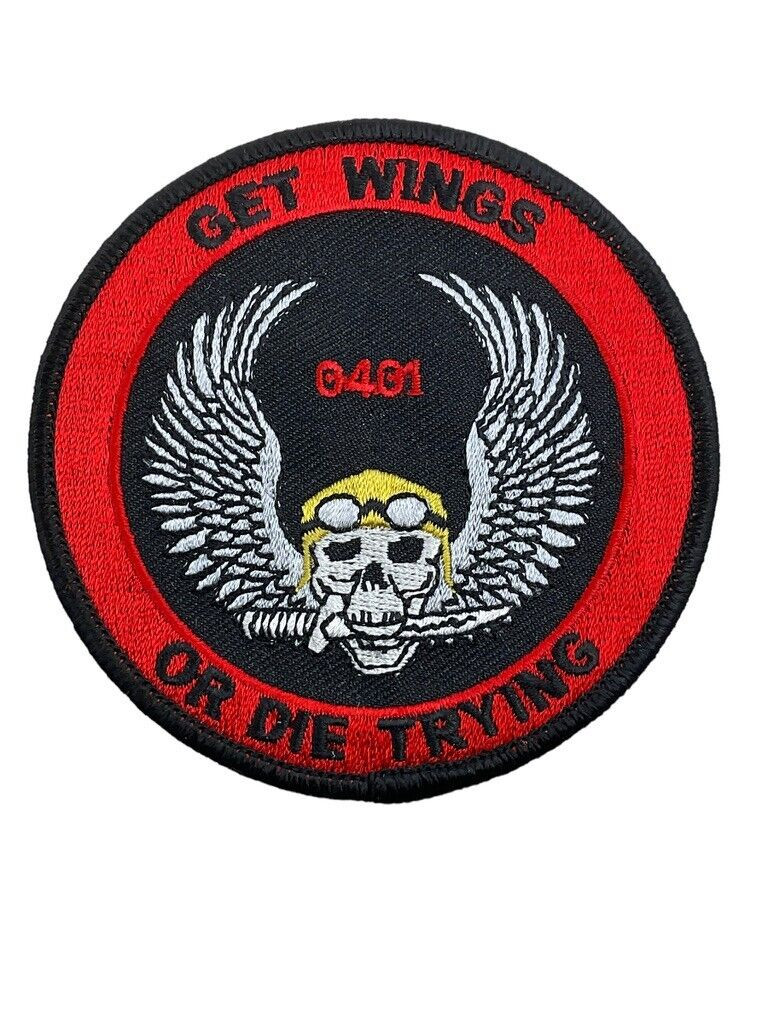 Canadian Forces RCAF Get Wings or Die Trying 0401 NFTC Squadron Course Patch Canadian Forces RCAF Get Wings or Die Trying 0401 NFTC Squadron Course Patch