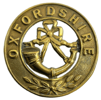 Victorian British Oxfordshire Rifles Helmet Plate Centre