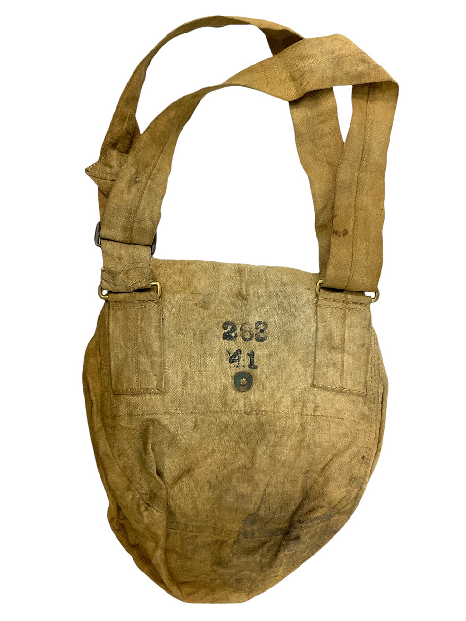 Victorian Canadian 41st Brockville Rifles Militia Cotton Haversack Side Pack Victorian Canadian 41st Brockville Rifles Militia Cotton Haversack Side Pack