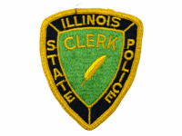 US Illinois State Police Clerk Patch US Illinois State Police Clerk Patch