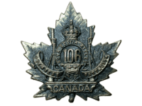 WW1 Canadian CEF 106th Battalion Collar Badge WW1 Canadian CEF 106th Battalion Collar Badge