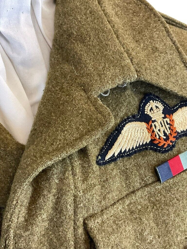 WW2 British RAF Glider Pilot Regiment Officers Battle Dress Jacket Dated 1943 WW2 British RAF Glider Pilot Regiment Officers Battle Dress Jacket Dated 1943