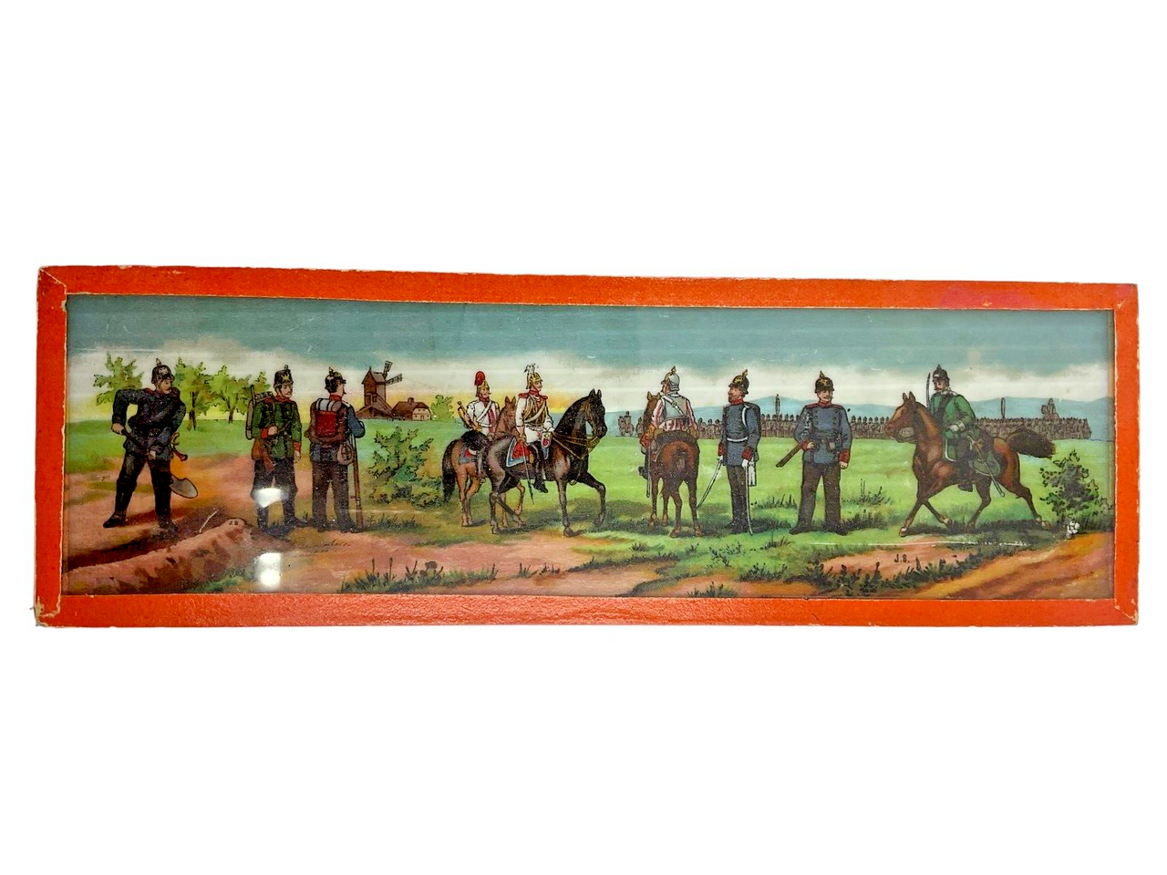 WW1 Imperial German Magic Lantern Glass Colour Slide 9 X 3 WW1 Imperial German Magic Lantern Glass Colour Slide 9 X 3