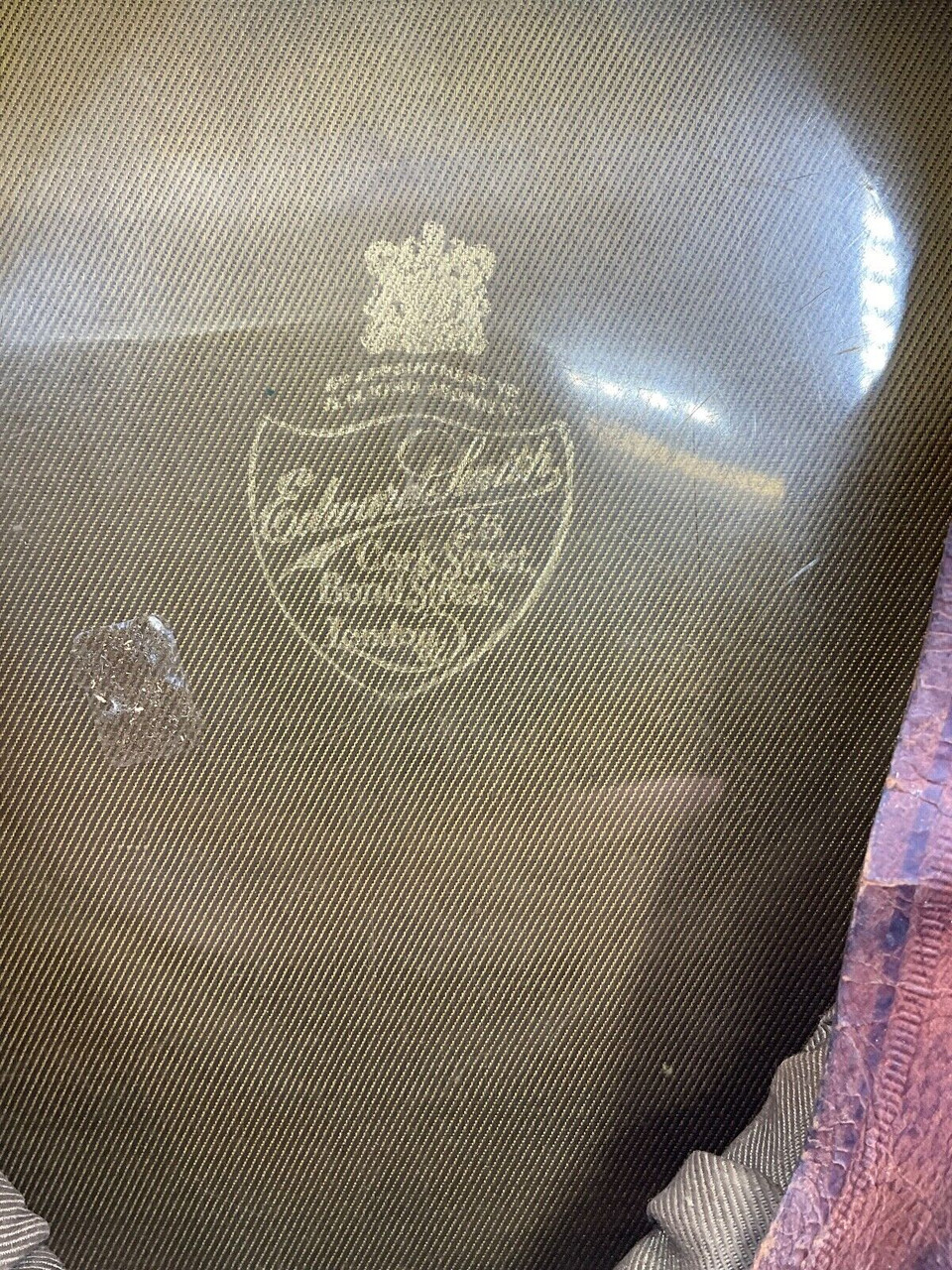 WW2 British Coldstream Guards Officers Peak Cap Size 6 3/8 WW2 British Coldstream Guards Officers Peak Cap Size 6 3/8