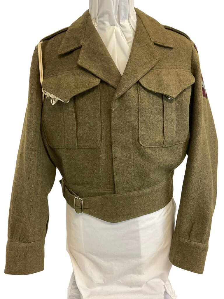 WW2 British Royal Artillery Airborne Battle Dress Jacket Dated 1944 WW2 British Royal Artillery Airborne Battle Dress Jacket Dated 1944