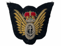 British RN Navy Fleet Air Arm Observers Embroidered Wing