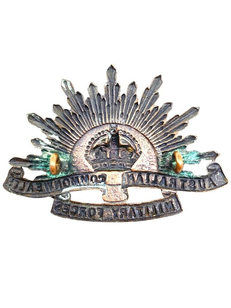 WW1 Australian Military Commonwealth Forces Cap Badge Stokes Melbourne WW1 Australian Military Commonwealth Forces Cap Badge Stokes Melbourne