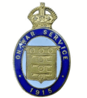 WW1 British BEF Ordnance Corps On War Service 1915 Lapel Badge Numbered 14584 WW1 British BEF Ordnance Corps On War Service 1915 Lapel Badge Numbered 14584