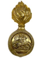 British Northumberland Fusiliers Officers Busby Badge Gilt British Northumberland Fusiliers Officers Busby Badge Gilt