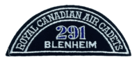 Canadian RCAC Air Cadets 291 Blenheim Shoulder Title Insignia Patch