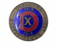WW1 British BEF 10th Dragoons Disabled Ex Servicemans Assoc 1914-18 Lapel Pin WW1 British BEF 10th Dragoons Disabled Ex Servicemans Assoc 1914-18 Lapel Pin