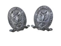 WW2 Canadian Lanark & Renfrew Scottish Collar Badge Insignia Pair WW2 Canadian Lanark & Renfrew Scottish Collar Badge Insignia Pair