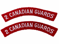2nd Canadian Guards Shoulder Title Patch Pair