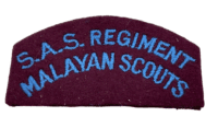 British SAS Regiment Malayan Scouts Shoulder Title Insignia Single