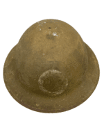 WW1 US AEF 37th Infantry Painted Patched Brodie Helmet